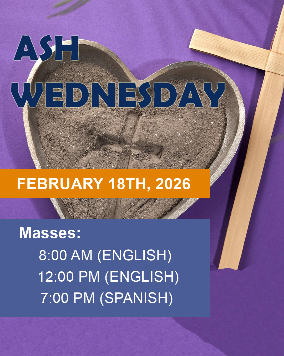 Ash Wednesday                                                                                                                                                                                                                                                                                               