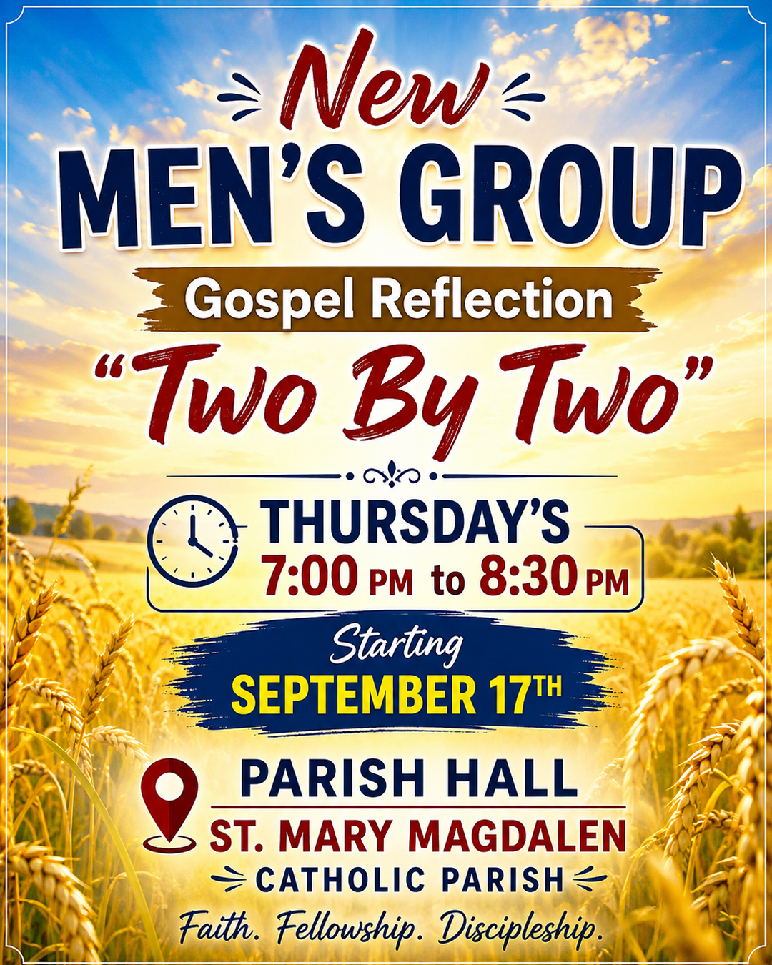 New Men's Group Gospel Reflection